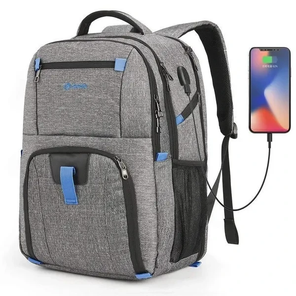 NEW 17.3 Inch Water-resistant Multi-compartment USB Charging Laptop Briefcase Business Travel Backpack Computer Bag