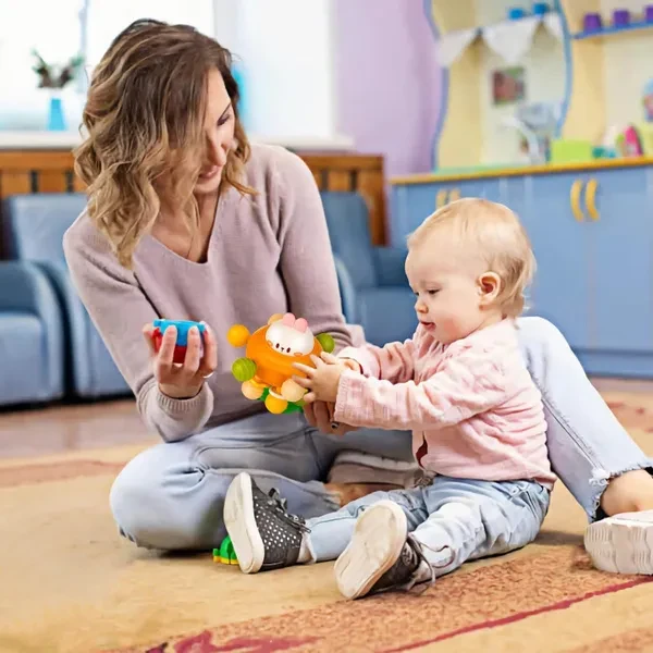 Baby Teething Toys, Baby Teethers Montessori Sensory Toys for 0-6 6-12 Months, Gifts for Newborn Infant Boys Girls 3 6 9 12 18 Months 1 One Year Old Toys, Baby Rattle Chew Toys, Toddler Learning Toys 