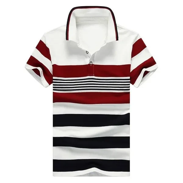 Fashion Men Summer Stripe Short Sleeved T-shirts Men Tshirts