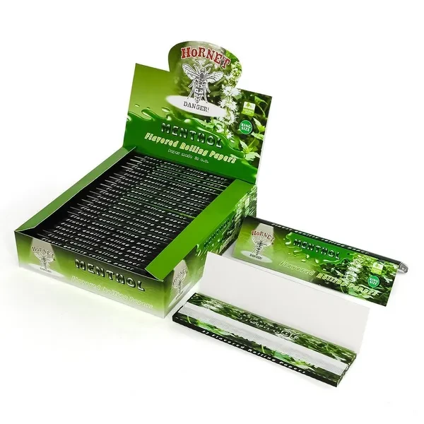 800 leaves menthol flavor rolling paper 10844 king size smoking paper arabic gum good price to get