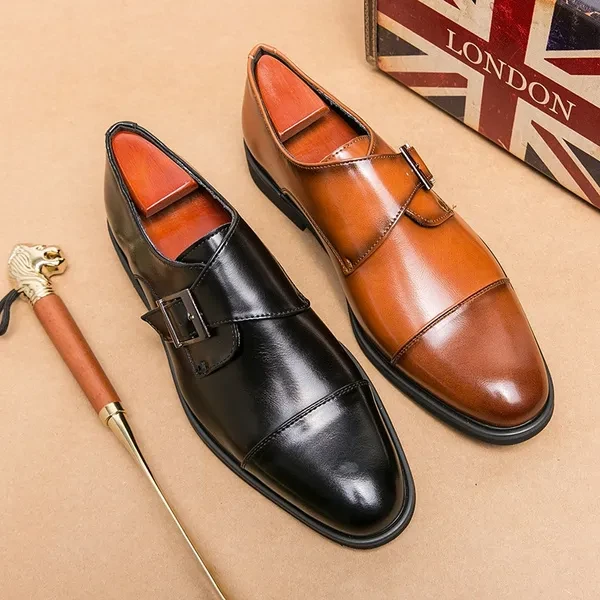New Formal Business Pointy Leather Shoes Men's Leather Shoes