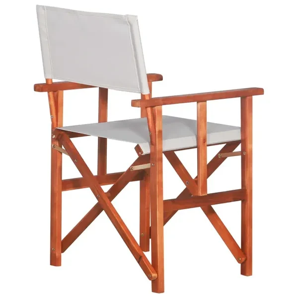 Director'S Chairs 2 Pcs Solid Acacia Wood Regiestühle Directeursstoelen Chaises de direction