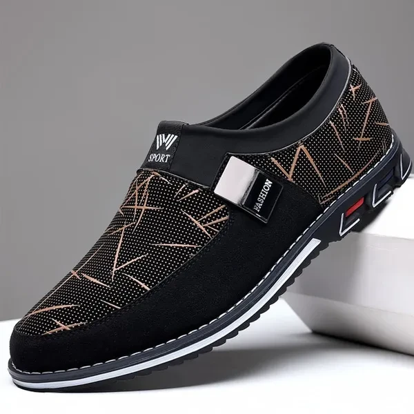 Fashion Men's Casual Leather Shoes Flat Comfortable Shoes Man Slip On Loafers Shoes Wedding Shoes Business Oxford Shoes Dress Shoes for Man Plus Size Shoes []