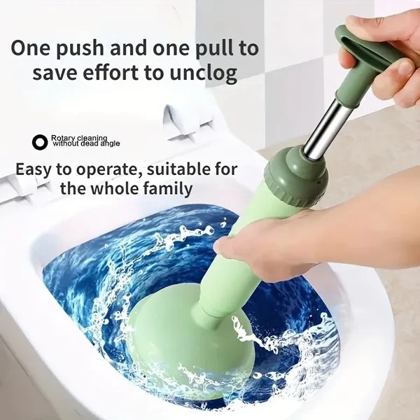 1pc Vacuum Toilet, Absorbing Leather Tweezers, Wipe, Kitchen Clogging And Dredging Device, Household Toilet Sewer Leather Sucker