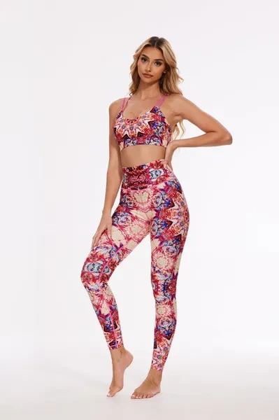 Yoga Leggings Ladies Fashion Printed Leggings Ladies Casual Pants Fitness Pants Ladies Sports Leggings Yoga Pants Size XS-2XL