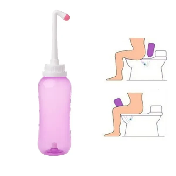 500ml Portable Bidet Sprayer Personal Cleaner Hygiene Bottle Spray Washing IGN