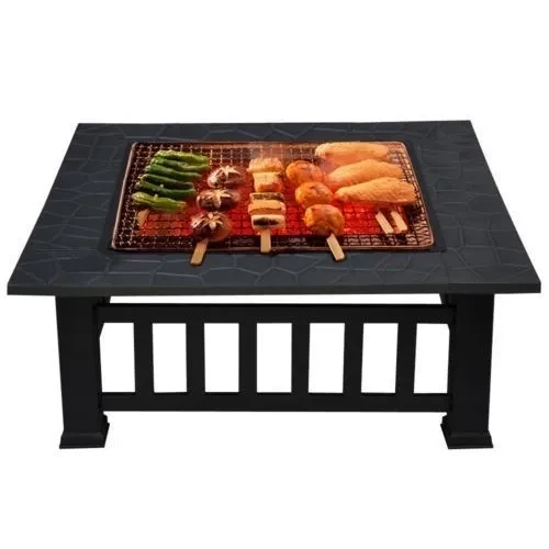 Outdoor Fire Pit Wood Burning Fireplace Patio Backyard Heater Steel Bowl Firepit