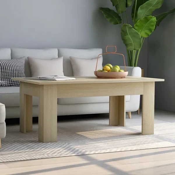 Coffee table Sonoma oak 100 × 60 × 42 cm chipboard Couchtisch Salontafel table basse