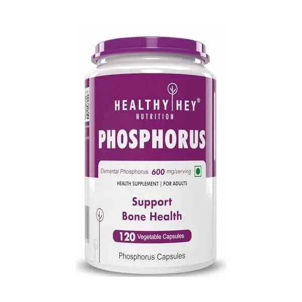 HealthyHey Nutrition Phosphorus - Support Bone Health -120 Veg. Capsules
