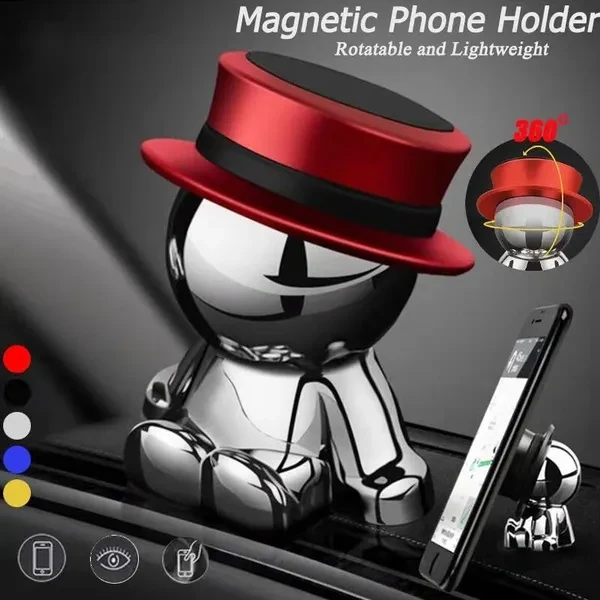 2020 Fashion New Auto Accessories Car Phone Holder 360° Rotation Car Magnetic Phone Mount Holder Dashboard Stand Accessories