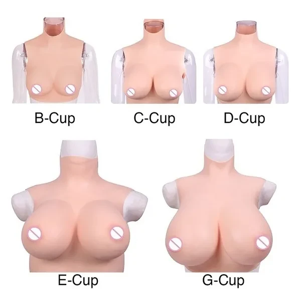 Realistic Silicone Crossdressing Fake Breast Forms Huge Boobs For Crossdressers Drag Transgenders Crossdress C,D,E,G Cup