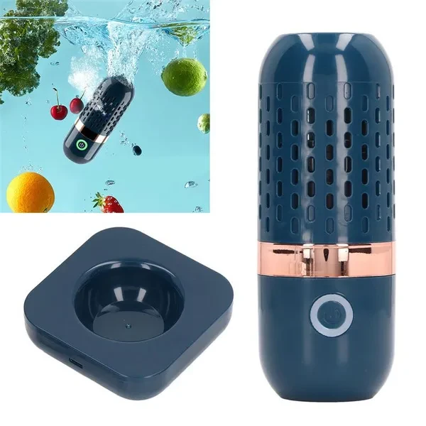 Fruit And Vegetable Washing Machine, Mini Food Purifier Portable Fruit Vegetable Washing Machine USB Wireless Food Purifier For Cleaning Fruits And Vegetables, Rice, Meat