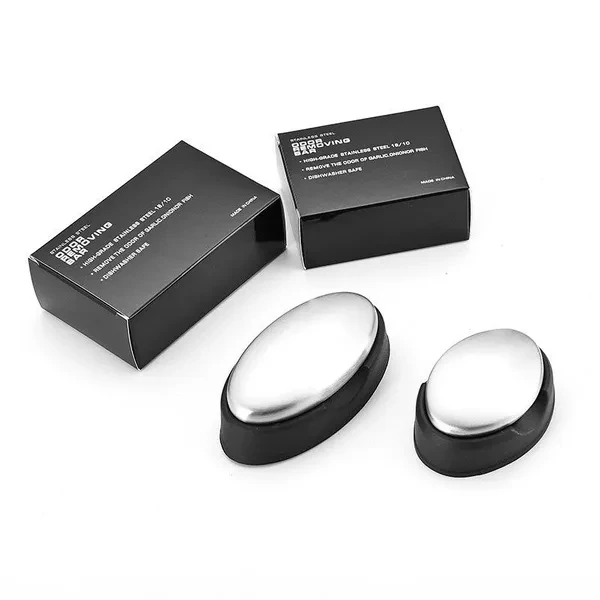 Stainless Steel Soap Hand Odor Remover Bar Eliminating Smells Like Onion Garlic Scents From Hands and Skin Kitchen Gadgets