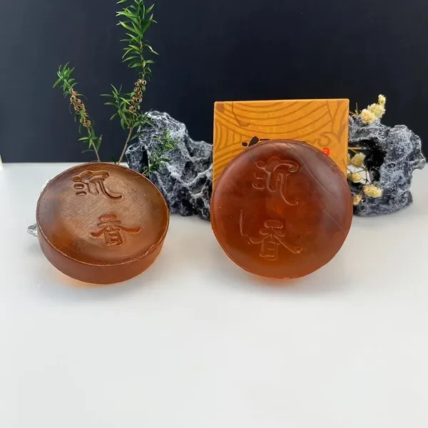 1PC 3.53oz Natural Handmade Sandalwood Soap | Natural Handmade Sandalwood | Sandalwood, Olive Oil, Glycerin | Moisturizing, Formaldehyde Free, Long-Lasting Fragrance | Suitable for All Skin Types