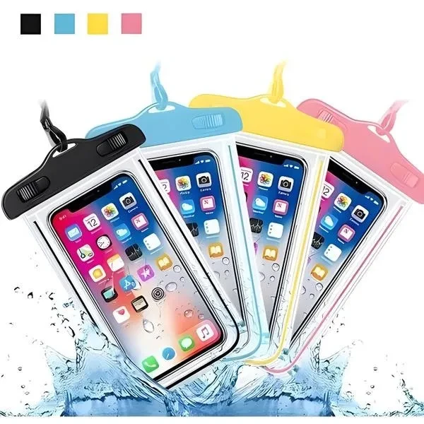 Universal Mobile Phone Waterproof Bag Pvc Swimming Diving Luminous Waterproof Pouch Portable Mobile Phone Accessories