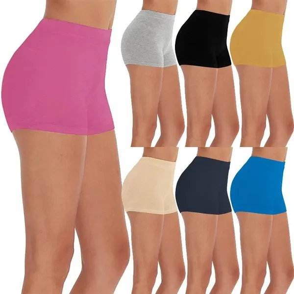 Women's Soft Comfortable Shorts Cute Solid Color Shorts Ladies Fashion Casual Sport Yoga Shorts Gym Fitness Shorts Plus Size