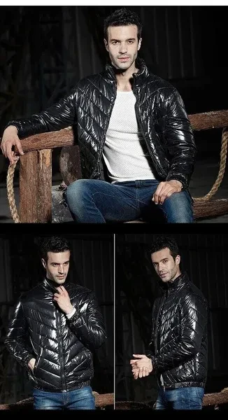 Mens Jackets Coats Clothes Winter Warm Wadded Windproof Rider Zip Up Jackets