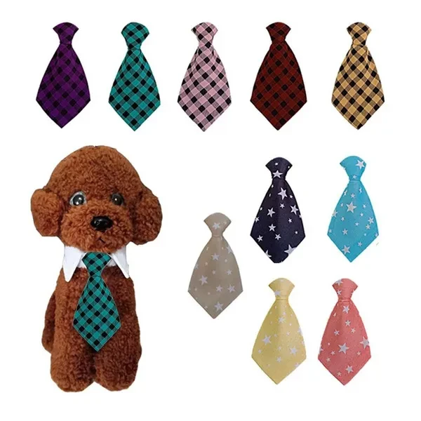 Pet Dog Cat Necklace Formal Necktie Adjustable Bow Tie Portable Collar for Cat Dog Accessories Suit for Dog and Cat
